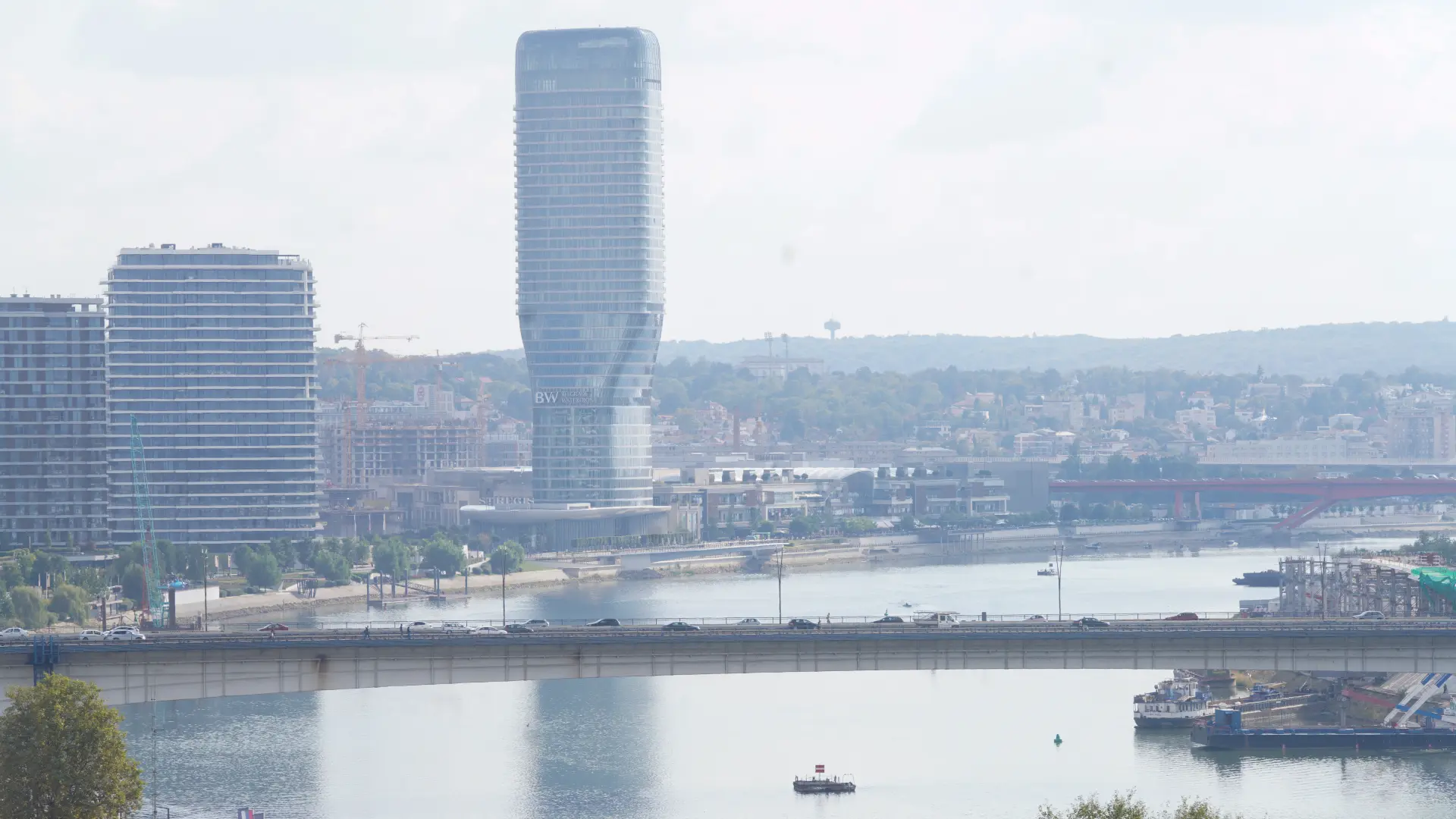 Beograd na vodi Kula Beograd Brankov most saobraćaj vreme jesen Sava reka ulice vremenska prognoza TANJUG MILOŠ MILIVOJEVIĆ-6ad36616c9e78.webp