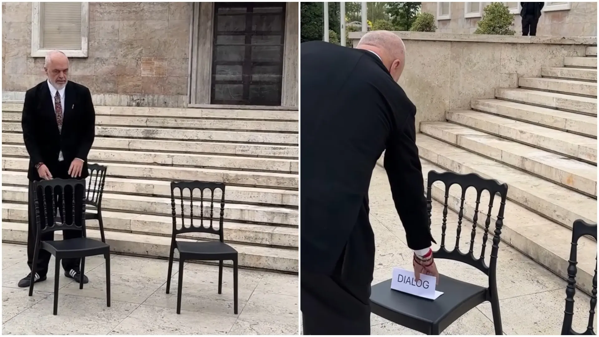 Edi Rama stolice dijalog protesti Instagram ediramaal Printscreen-6ad870ad84f0b.webp