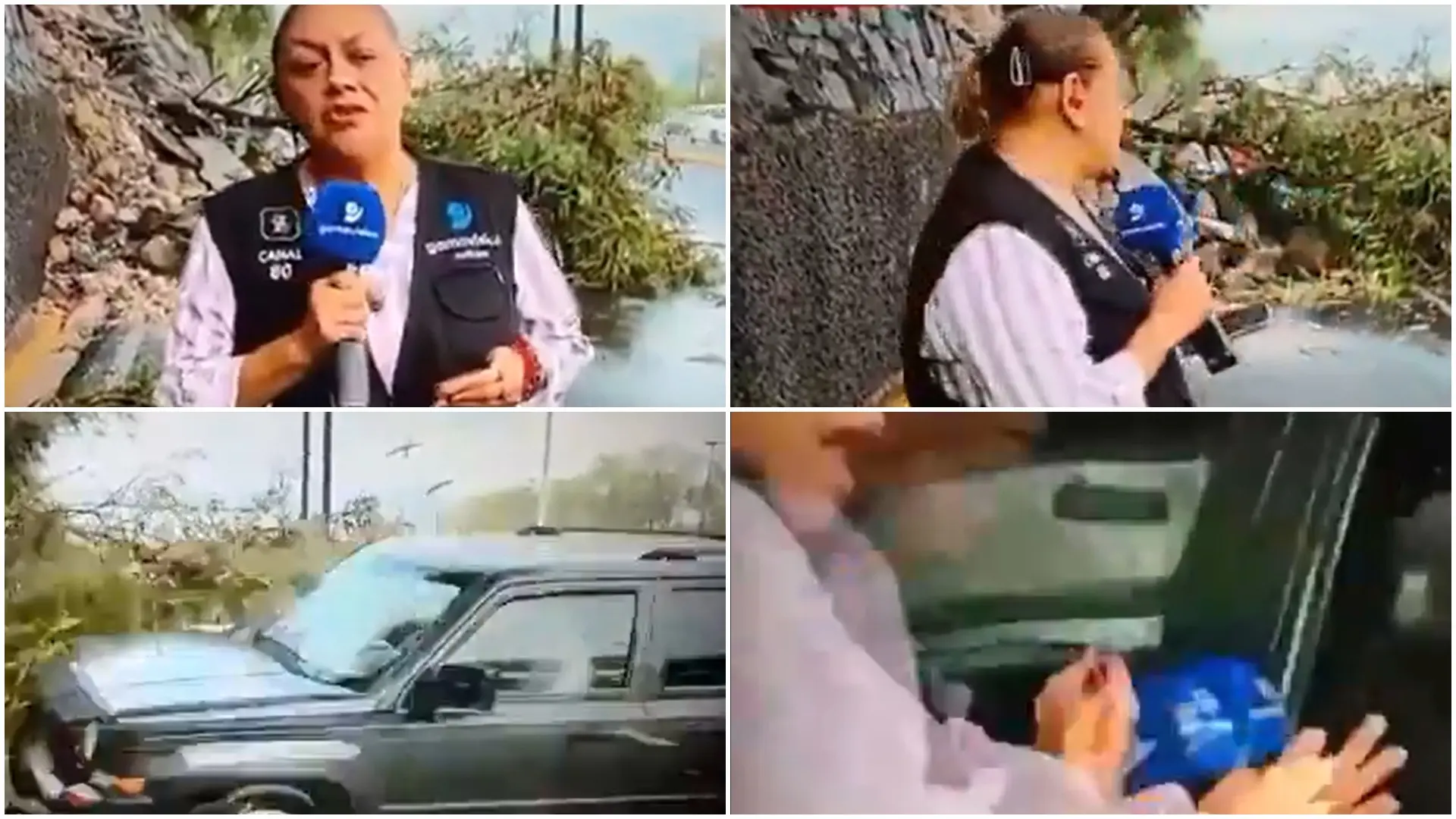 Monterej reporterka saobraćajna nezgoda tokom uživo prenosa x @Cutuqueinahora-6ac35624e02c5.webp