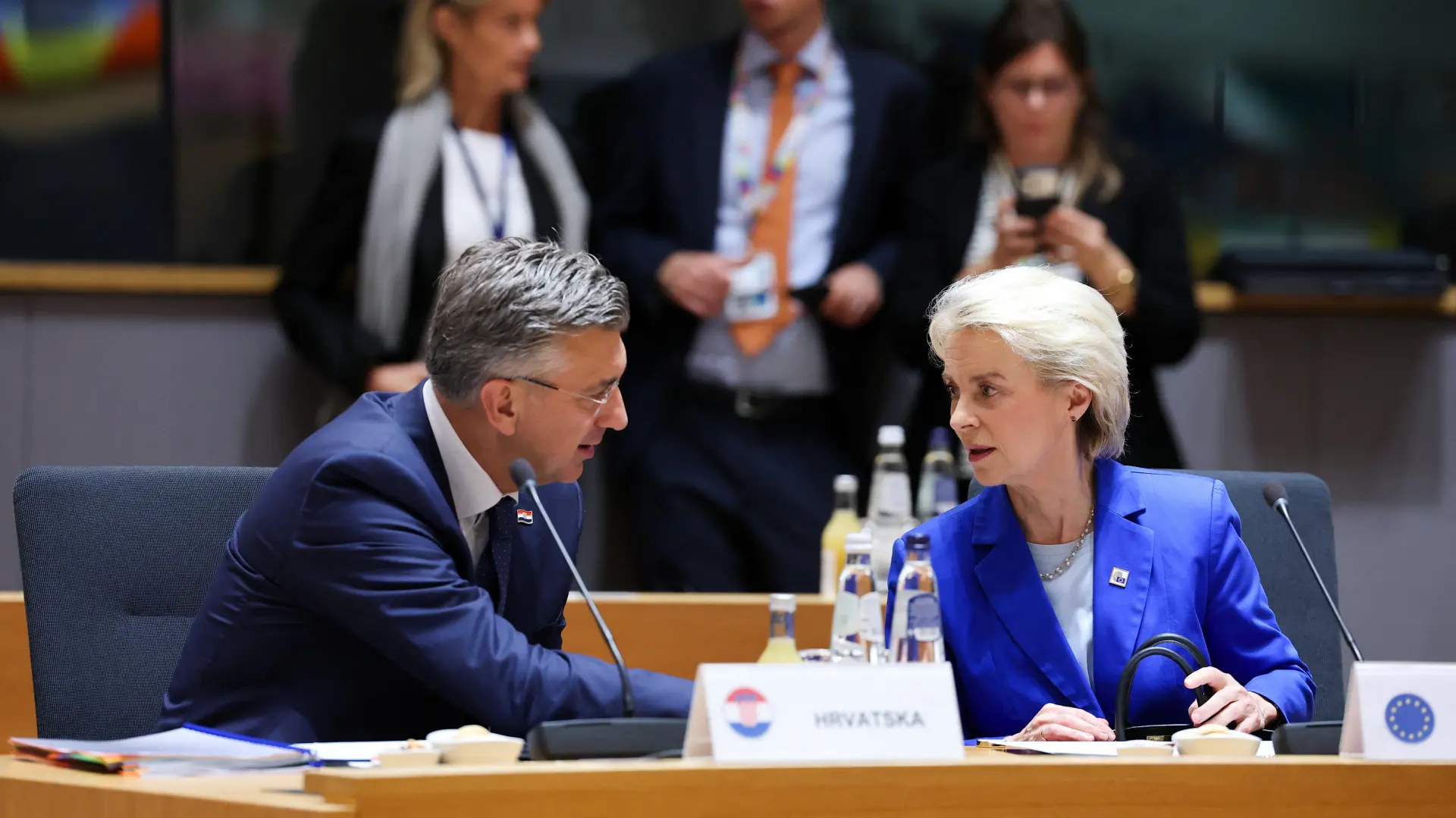 andrej plenković i ursula fon der lajen REUTERSStephanie Lecocq-6ad27a9207b71.webp