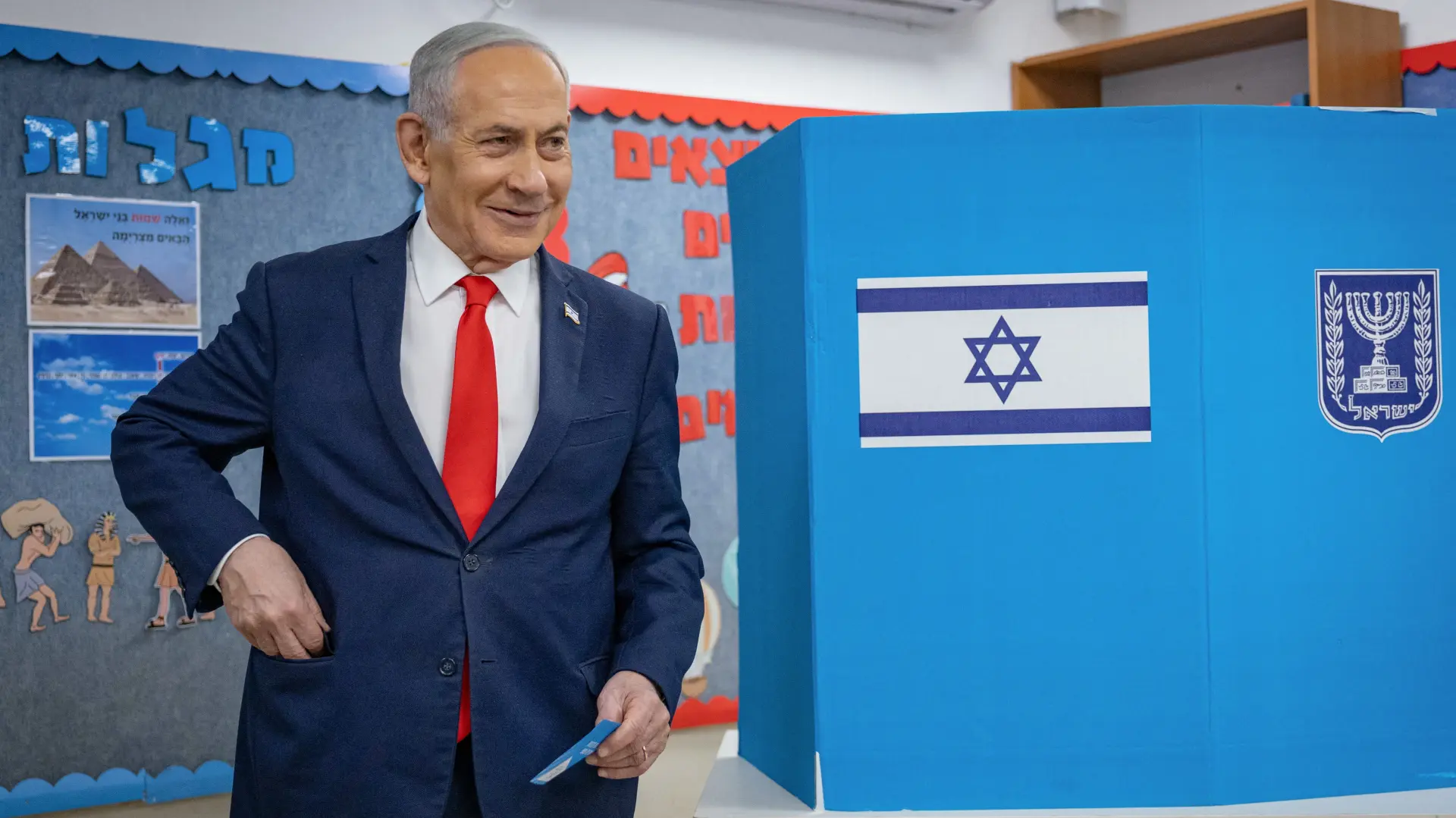 benjamin netanjahu izbori izrael glasanje YONATAN SINDEL Pool via REUTERS-6ae0965ece366.webp